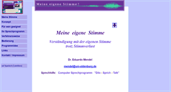 Desktop Screenshot of meine-eigene-stimme.de